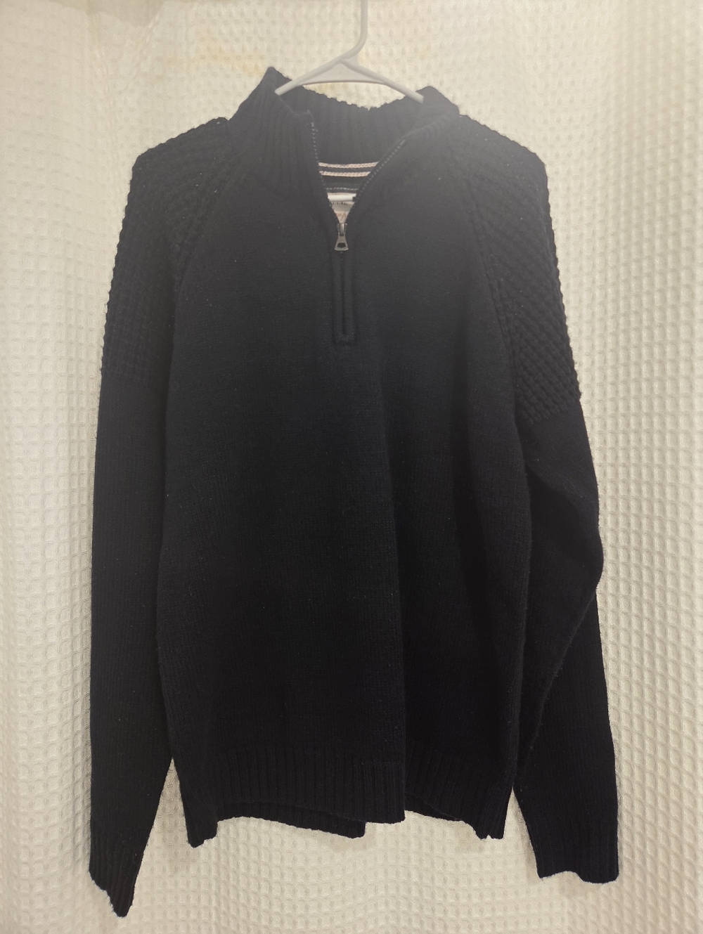 Weatherproof Men’s Black Zip-Up Knit Sweater